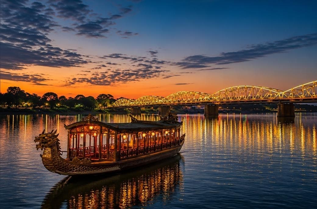Dragon boat on the Perfume River
