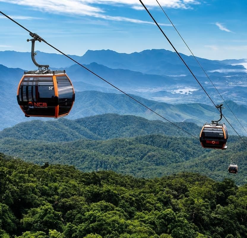 Ba Na Hills cable car and Fantasy Park