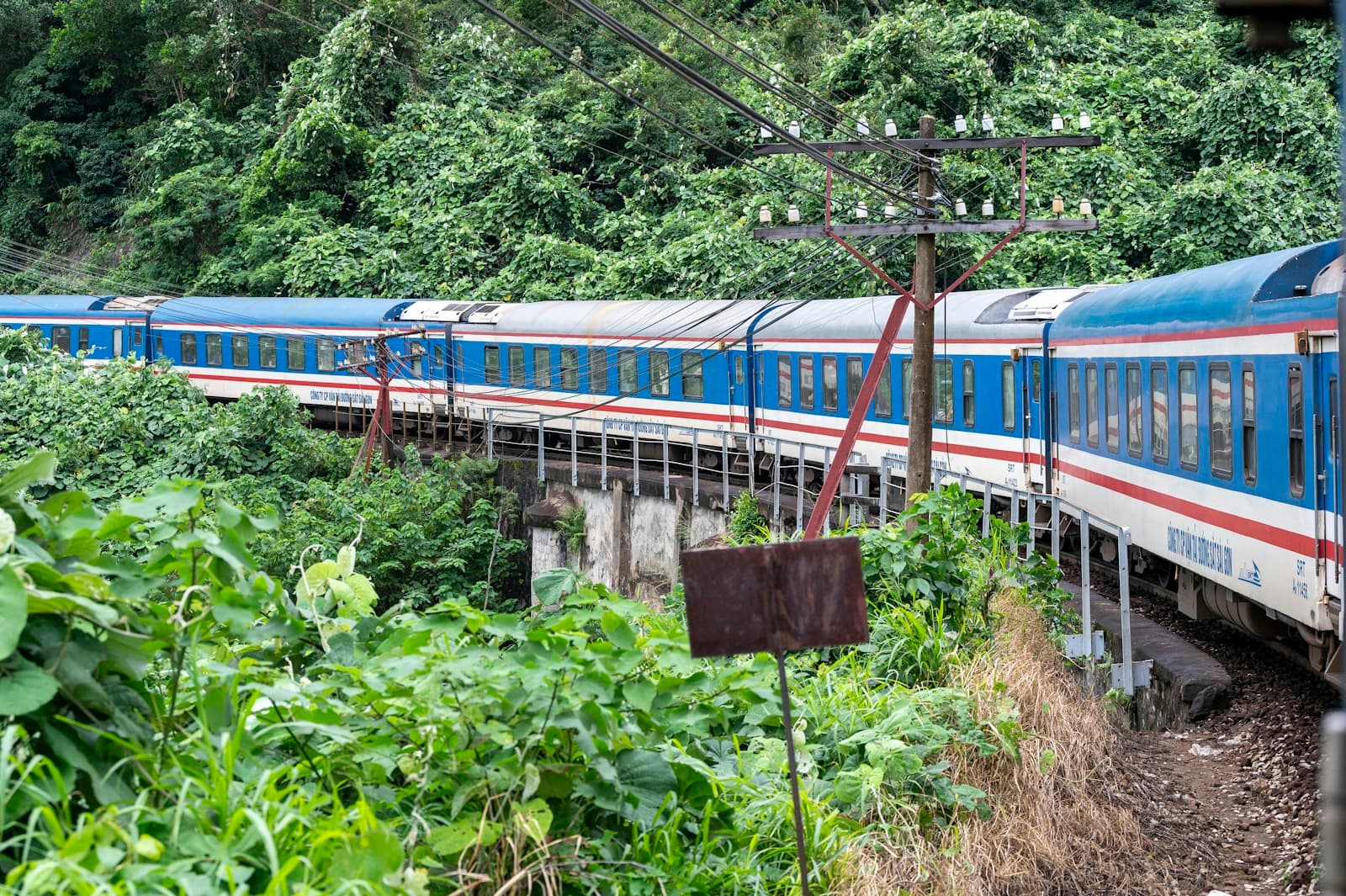 Heritage train over the Hai Van Pass