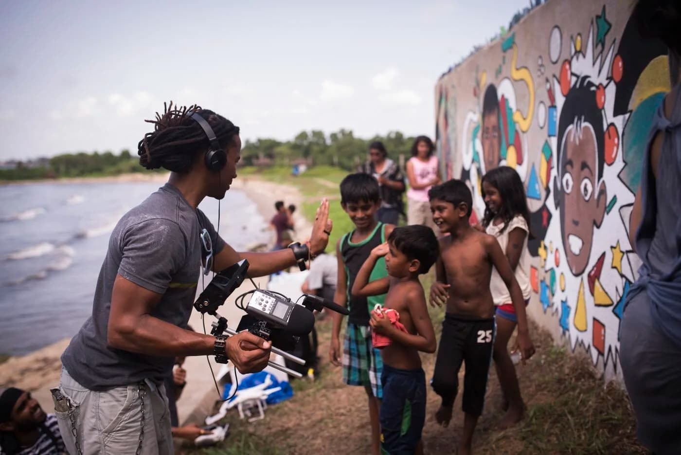 Bucketlist travellers sharing a moment on the road